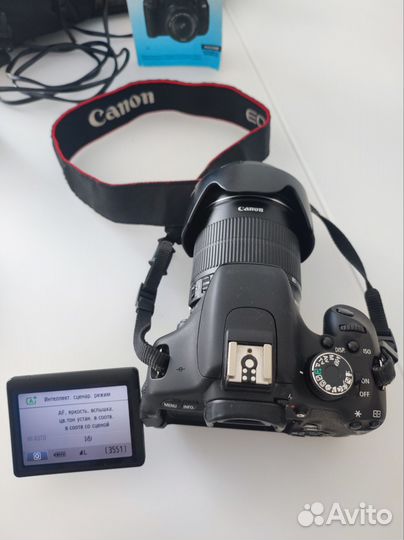 Зеркальный Canon EOS 600D + 2 oбъектива Canon