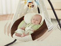 Fisher price переносное кресло качели друзья из тропического леса ccn92