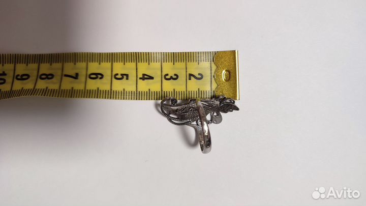 Кольцо серебро