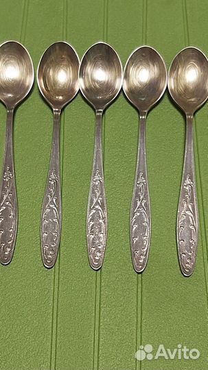 Чайные ложки кольчугино позолоченные