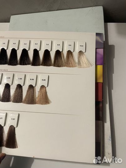 Палитра красок для волос