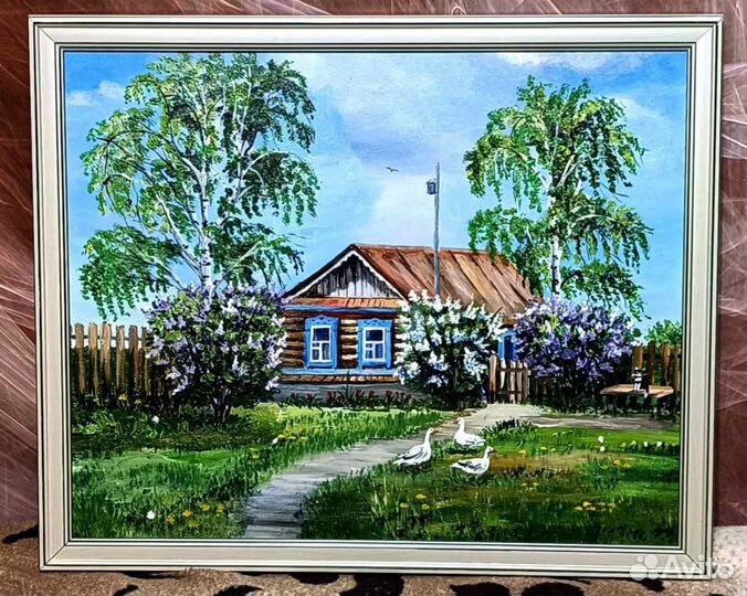 Картина маслом на холсте пейзаж