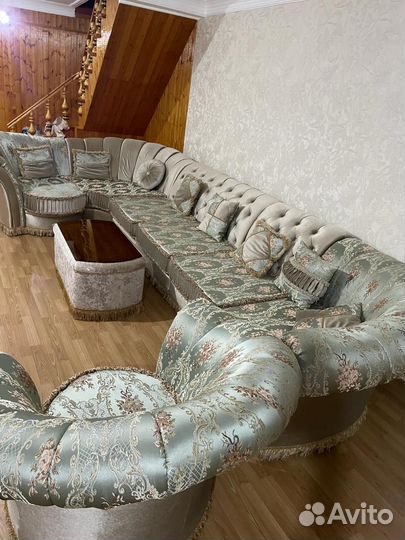 Угловой диван с креслом бу