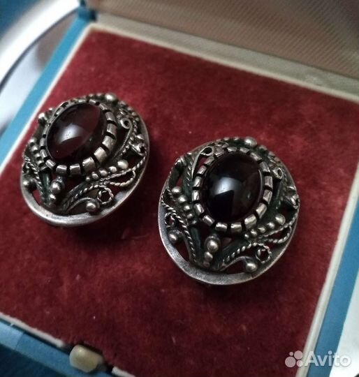 Серьги серебро СССР