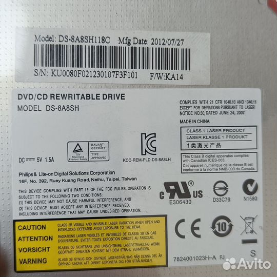 Phillips Dvd RW ноутбучный