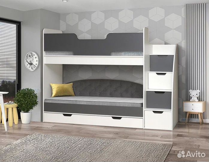 Двухъярусная кровать Юниор с 3х лет