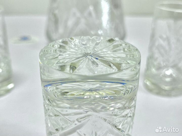 Набор Штоф Со Стопками Хрусталь лзхс СССР