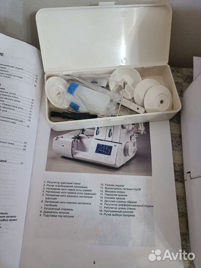 Коверлок 5 ниточный Elna 745