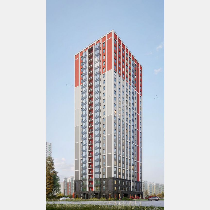 Квартира-студия, 29,5 м², 2/25 эт.