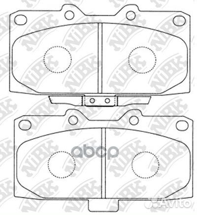Колодки пер. subaru impreza 98-00 PN7463 NiBK