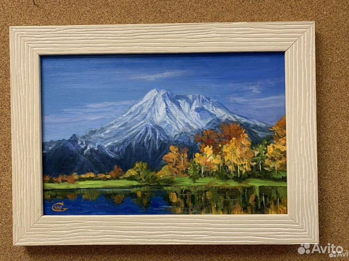 Картина маслом 20х30, в раме. Пейзаж. Живопись