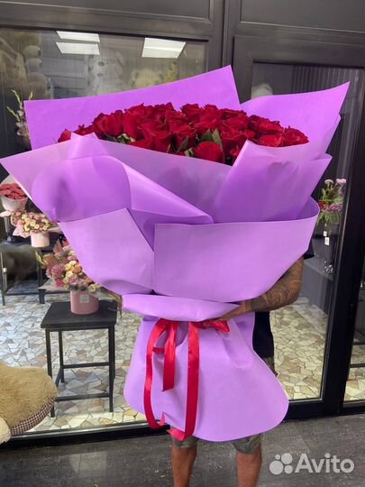 Роза Букет красных роз