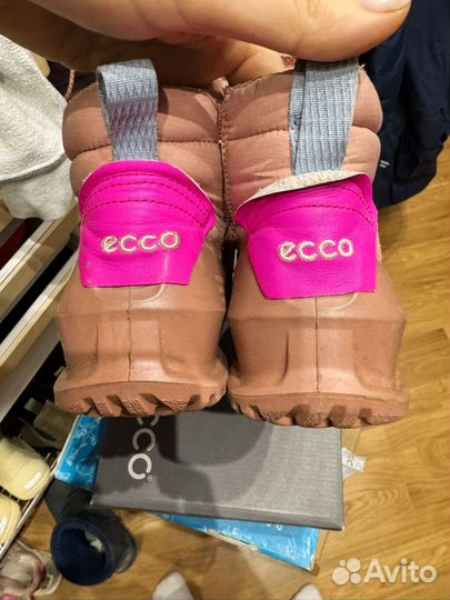 Утепленные ботинки Ecco 31 розовые