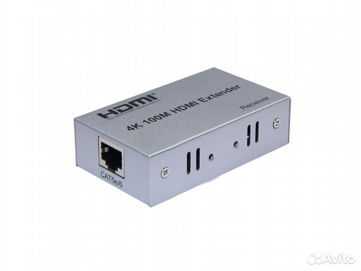 Удлинитель hdmi (F), CAT5e/6 (F) витая пара 4K, 10