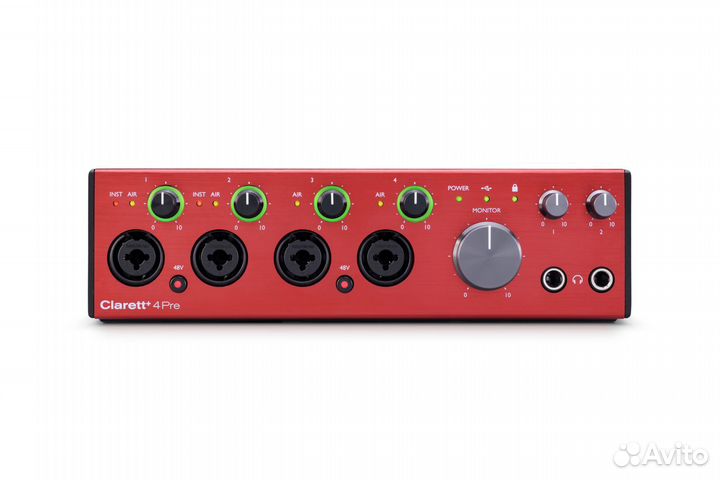 Focusrite Clarett+ 4Pre, Интерфейс, 18 входов/8 вы