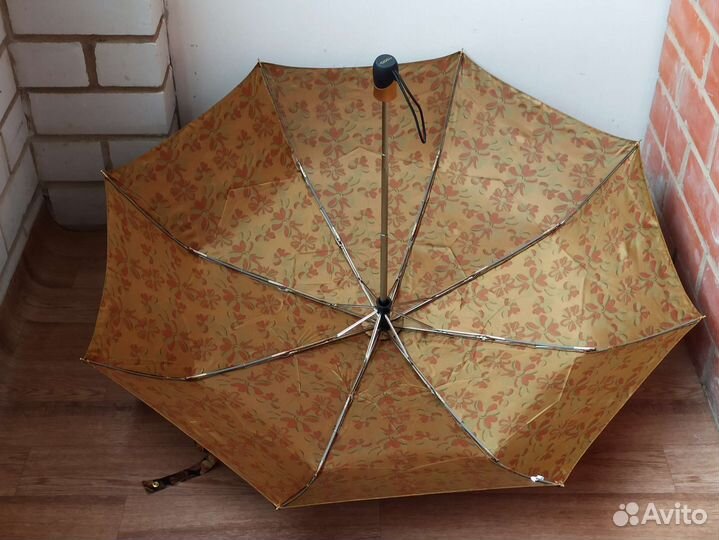 Зонт женский Три слона золотой полный автомат