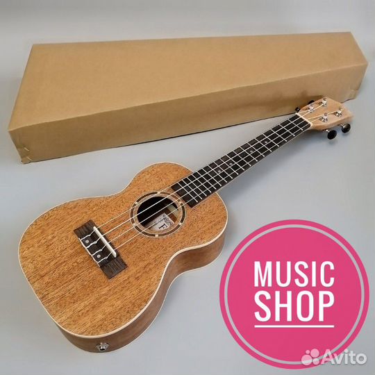 Укулеле новая концерт красное дерево