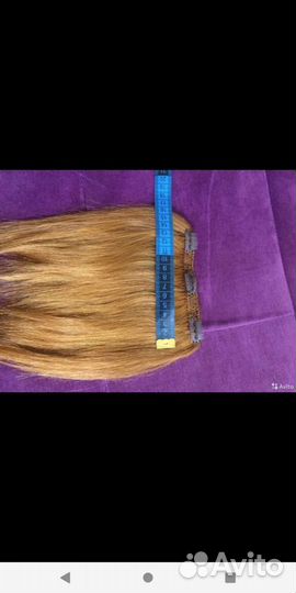 Волосы натуральные на заколках