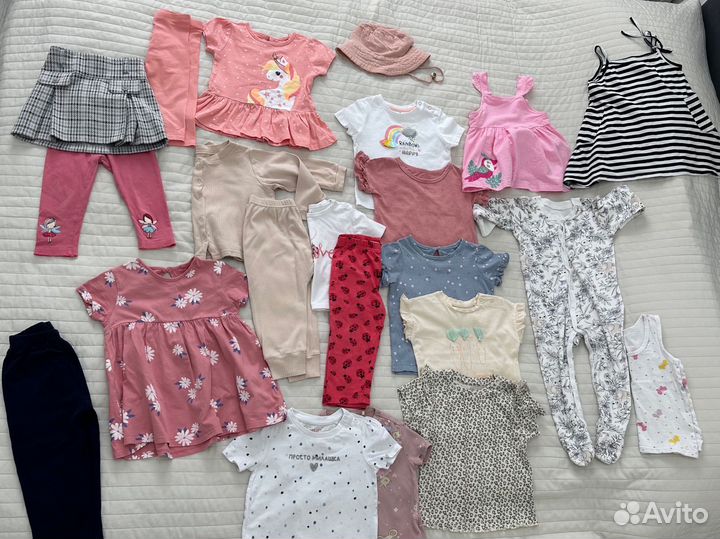 Вещи пакетом детские летние 80-86 размер