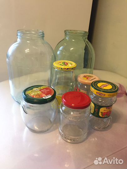 Банки стеклянные (разные объемы)