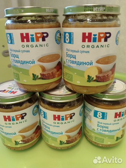Детское питание Hipp в баночках