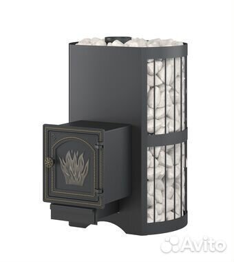 Печь для бани Везувий Скиф, со стеклом