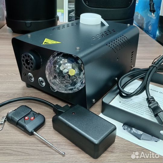 Дым машина RGB 600 Вт с дискошаром