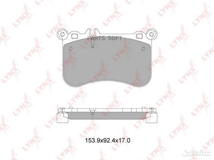 Колодки тормозные передние mercedes-benz E500(W212) 11 / CLS500(C218) 11 / S500(W221) 11 lynxauto BD