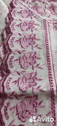 Скатерть с машинной вышивкой