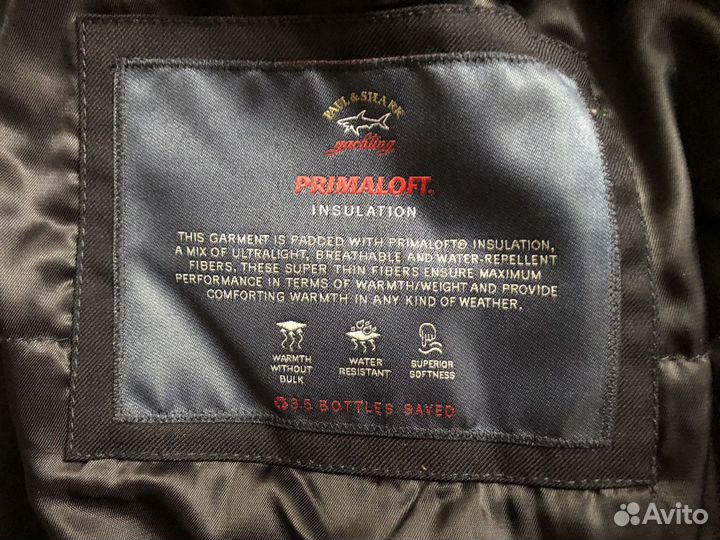 Paul Shark Storm Loro Piana кашемир Primaloft