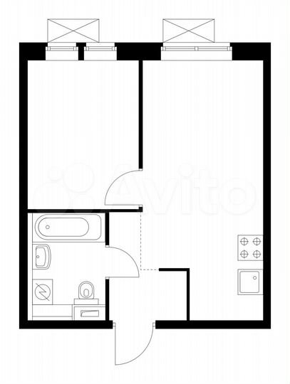 1-к. квартира, 31,7 м², 13/25 эт.