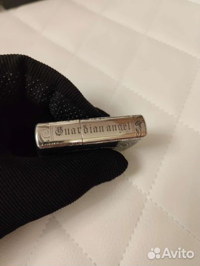 Зажигалка zippo armor sterling ангел хранитель