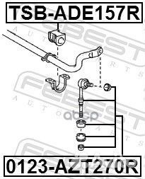 TSB-ADE157R febest втулка заднего стабилизатора