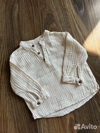 Рубашка муслиновая Zara Kids, 80