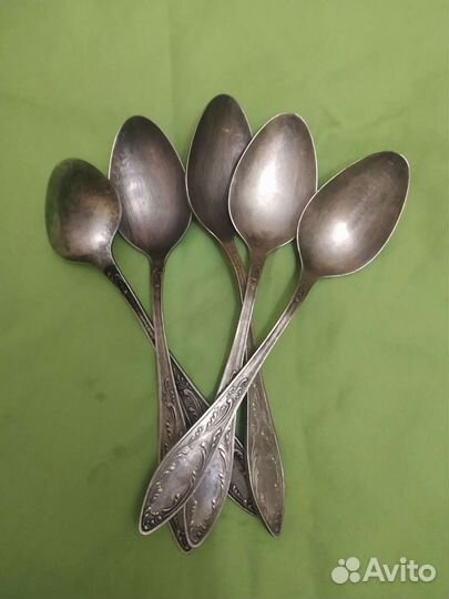 Ложки столовые мельхиор СССР шесть штук