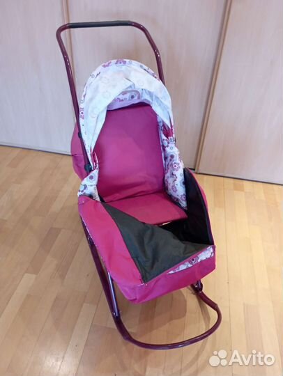 Коляска санки для девочки