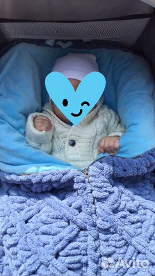 Конверт одеяло на выписку для мальчика