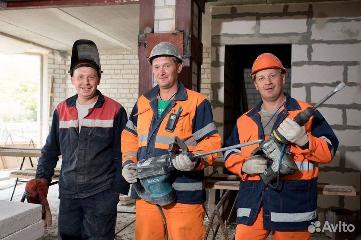 Разнорабочие на строй-площадки