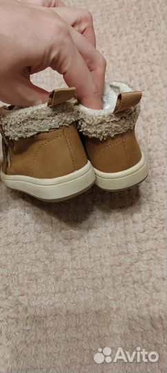 Кеды утеплённые H&M песочного цвета