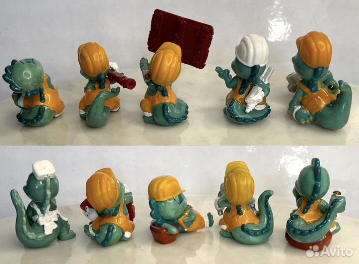 Динозавры строители 1995 г. Киндер серия 90-х