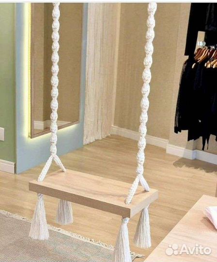 Качель садовая макраме