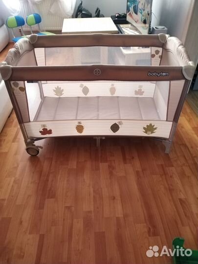Детская кроватка манеж складная