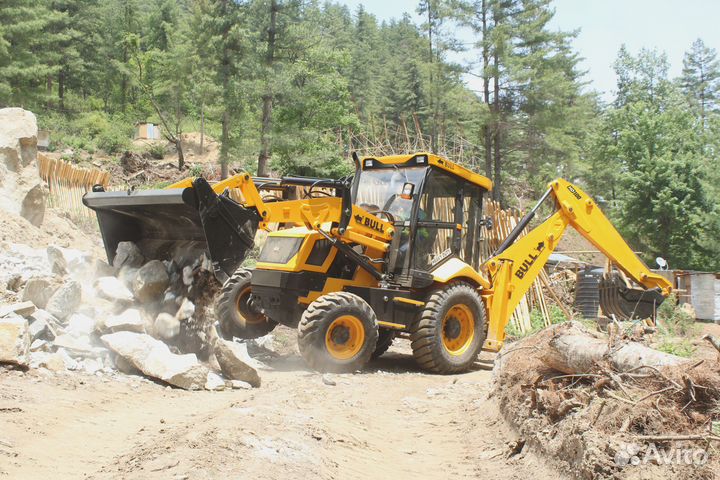 Экскаватор-погрузчик Bull HD100 Synchro-Shuttle, 2023