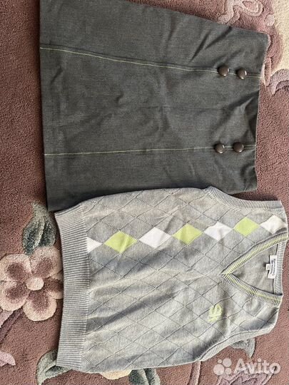 Юбка и жилет для школы сколково новое