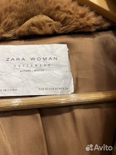 Шуба из эко меха Zara тренд