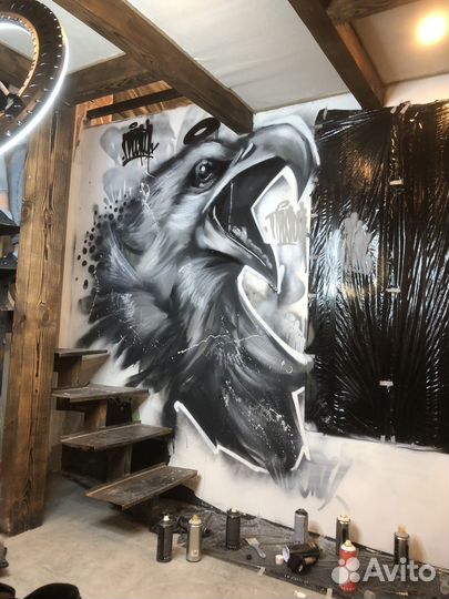 Роспись стен, каллиграфия, картина, граффити