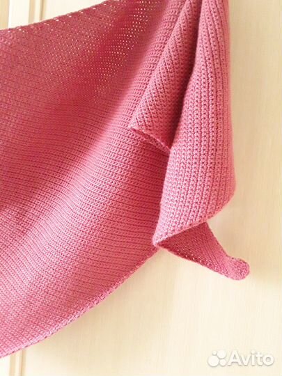 Шарф бактус вязаный