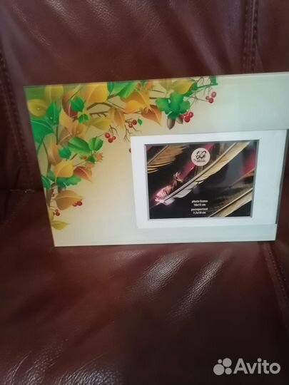 Фоторамка стеклянная для фото 10*15 новая