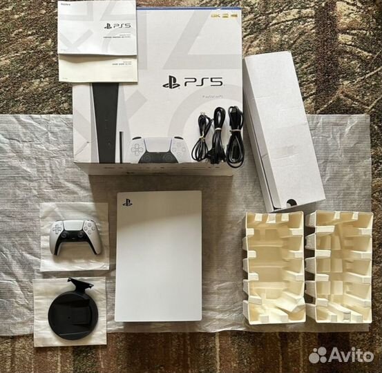 PlayStation 5 С Дисководом Полный Комплект + 40Игр