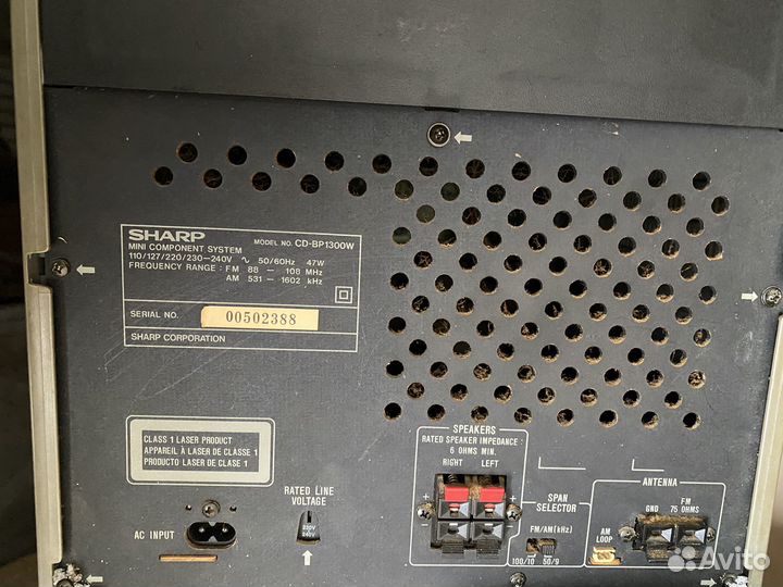Музыкальный центр sharp CD-BR1300